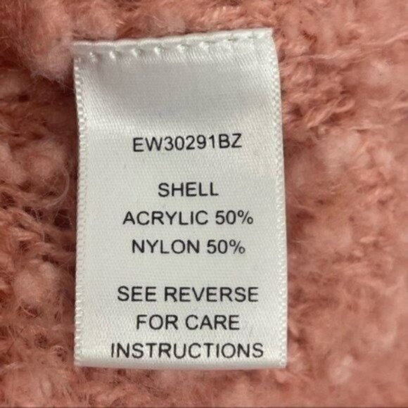 Nectar Clothing Peach Popcorn Knit Sweater Size Small - Picture 8 of 8